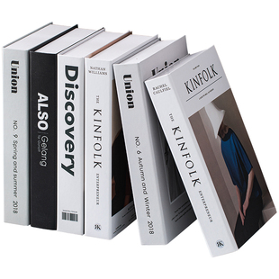 高级感假书仿真书本杂志模型摆件轻奢客厅柜子家居装饰品拍照道具