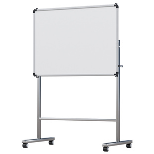 得力白板写字板支架式移动黑板家用教学支架式双面儿童小黑板挂式培训移动磁性小白板可擦写墙贴黑板擦磁性