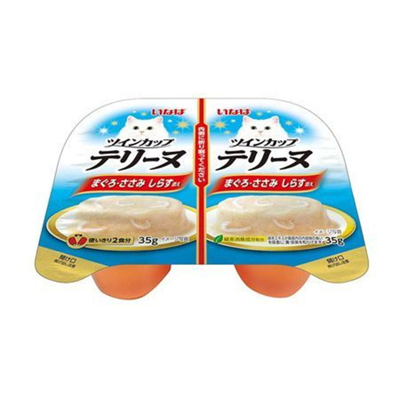 日本进口CIAO伊纳宝一分为二餐盒猫罐头猫零食湿粮补水骗水罐头