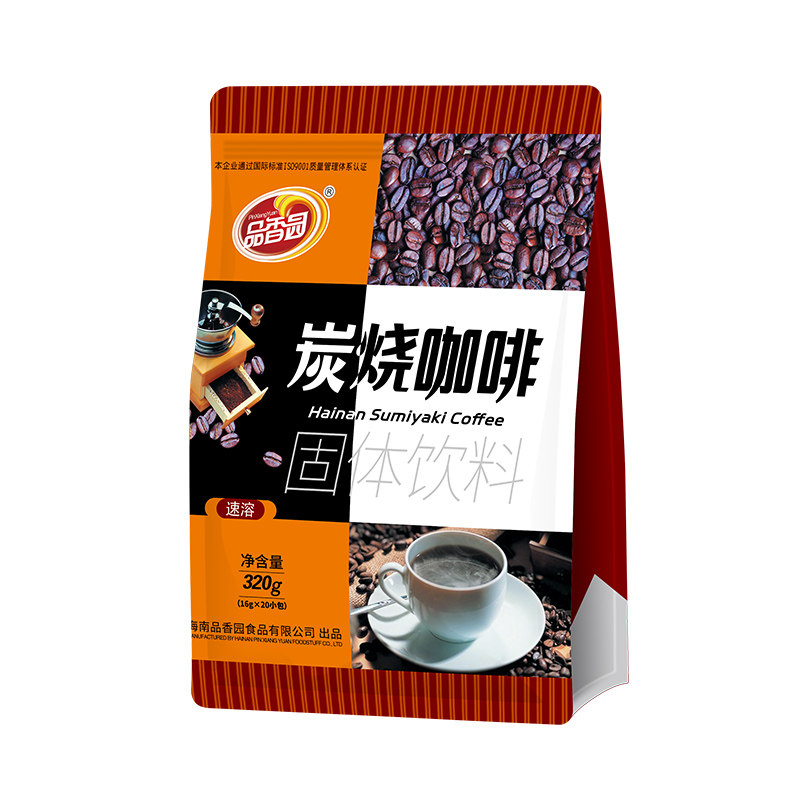 品香园炭烧咖啡400g罐装速溶咖啡