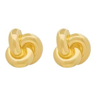 杨树林宋佳同款夸张纽结金属几何耳环女耳圈圈银针耳钉耳饰品耳夹