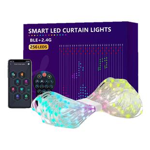 智能APP控制窗帘灯可编程广告幻彩皮线灯装饰生日节日派对氛围灯