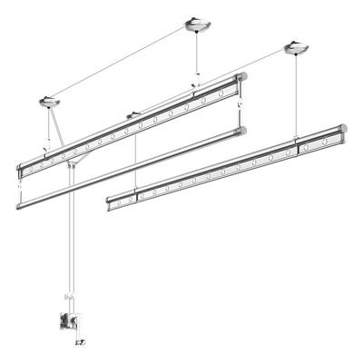 金贵夫人手摇升降晾衣架