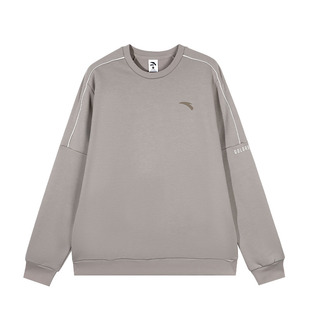 安踏加绒男款卫衣今年新款流行长袖t恤冬季保暖运动服男装上衣服