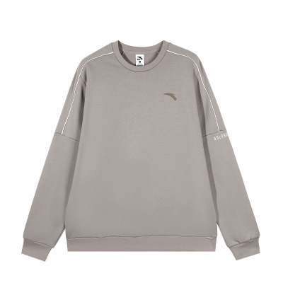 安踏加绒圆领卫衣男款2025新款