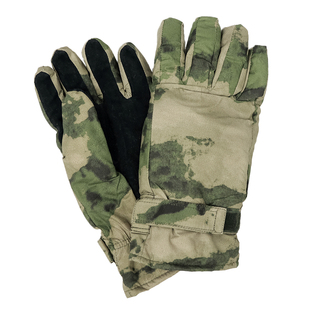 冷战直采俄军公发VKBO3.0废墟迷彩冬季五指防寒手套战术作业加厚