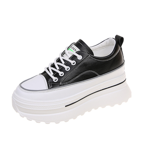 2026春季新款内增高小白鞋女款轻便小个子休闲高跟厚底百搭松糕鞋