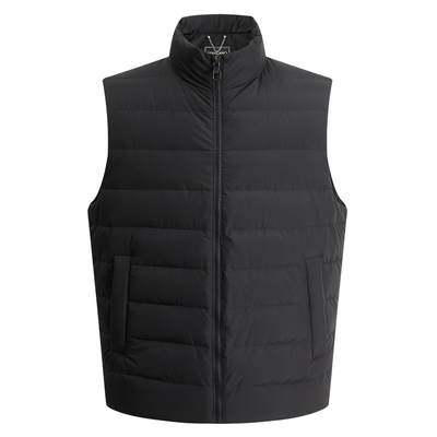 曼加龙新款防泼水男士羽绒马甲