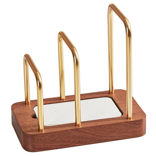 初心木质菜板收纳架神器轻奢砧板沥水架不锈钢架子防霉厨房置物架