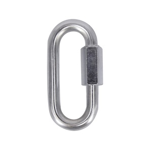 304不锈钢快速接环狗链扣跑道登山扣链条梅陇锁安全扣承重保险扣