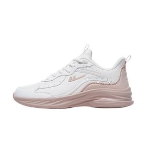 回力女鞋跑步鞋冬季加绒皮面软底减震女款防泼水轻便妈妈运动鞋子