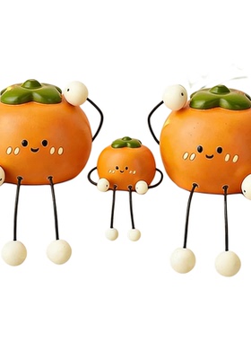 一家三口卡通吊脚娃娃小摆件