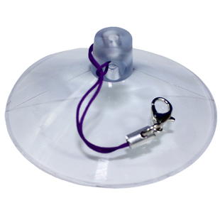 玩具布娃娃收纳真空穿孔吸盘带挂绳玩偶墙壁玻璃门悬挂横孔吸盘