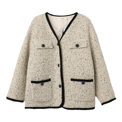 西町村屋气质小香风短款羽绒服女