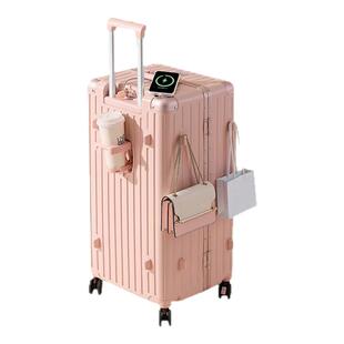 优尔伦新款多功能大容量行李箱万向轮拉杆箱轻便铝框密码旅行箱子