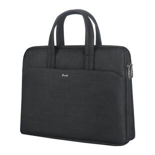 杰利837 会务文件包帆布袋男士公文包文件袋多层大容量手提包收纳牛津布拉链式商务办公会议资料定制印刷logo