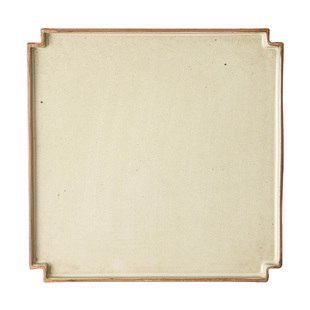 简陶日式陶瓷平盘牛排盘茶盘简约刺身冷盘鱼盘子复古家用菜碟餐具