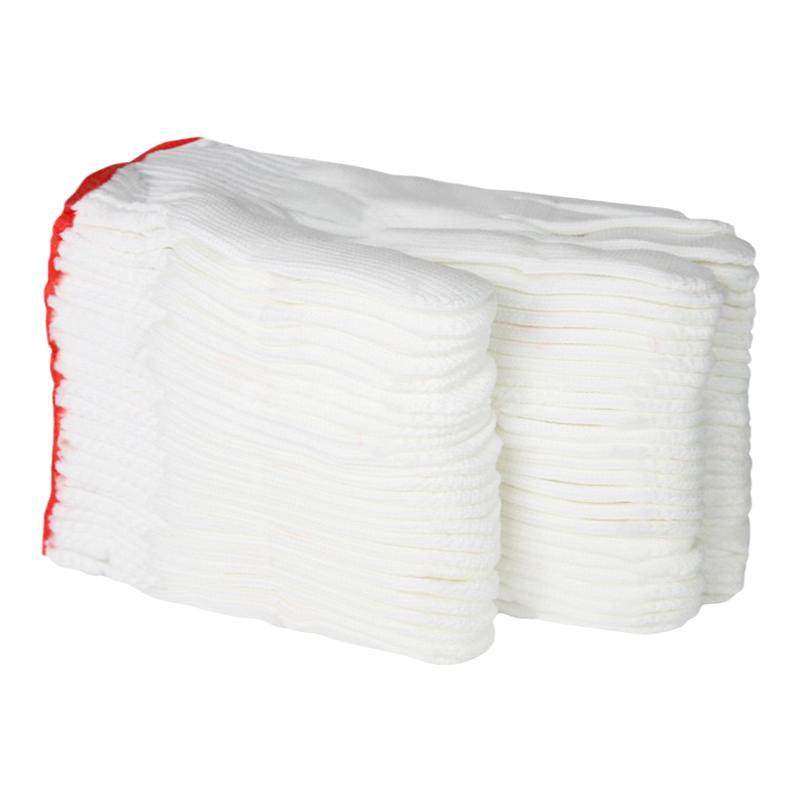 手套劳保耐磨工作加厚薄款白棉纱棉线尼龙纯棉劳动男工人干活修车