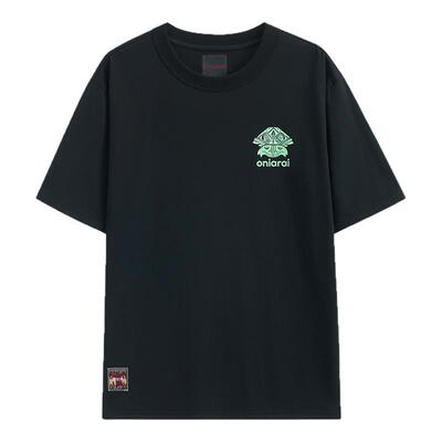 ONIARAI/鬼洗黑标石器时代鹰神LOGO凉感宽松短袖T恤男式 A840001