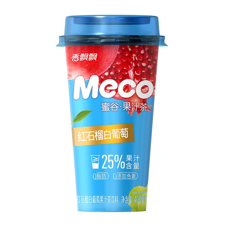 香飘飘meco蜜谷果汁茶饮料芒果芭乐水果茶桃桃青柠檬即饮品饮料