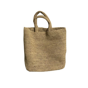 ins拉菲草手工草编包编织包菜篮子简约女夏度假沙滩包单肩手提包