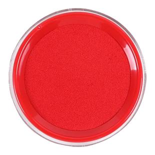 得力便捷秒干速干按手印指纹圆形印泥盒红色印台印泥油性大号快干原子印油财务会计盖章印尼办公用品中号小号