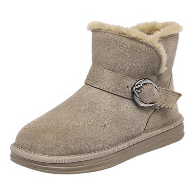 短靴雪地靴红蜻蜓棉靴冬季