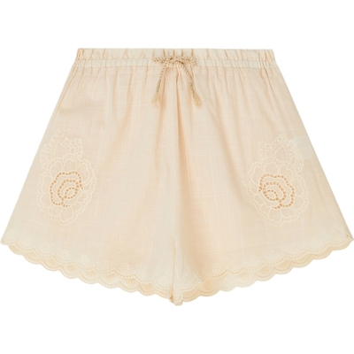 【折扣】Zimmermann 夏季女童刺绣棉质巴里纱短裤