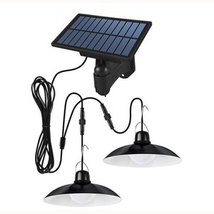 太阳能户外灯分体式室内室外庭院灯防水一拖二家用感应太阳能吊灯
