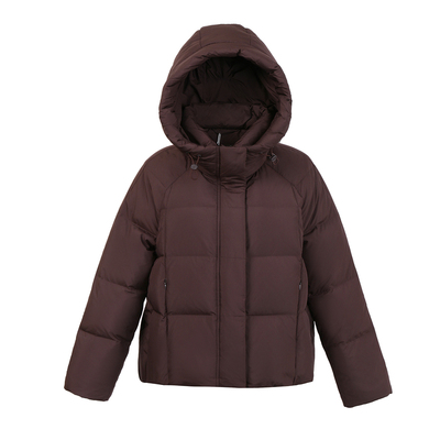 雪中飞羽绒服女式2025冬季新款泡芙加厚短款中年羽绒衣保暖防寒服