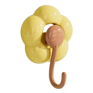 家用创意可爱向日葵花朵吸盘挂钩免打孔浴室门后无痕粘胶贴墙卫浴