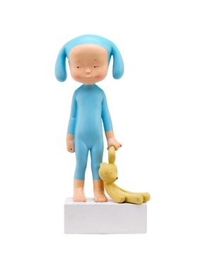 稀奇限量玻璃钢留下可爱风雕塑