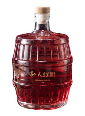 厂家直销高档木桶储酒玻璃瓶