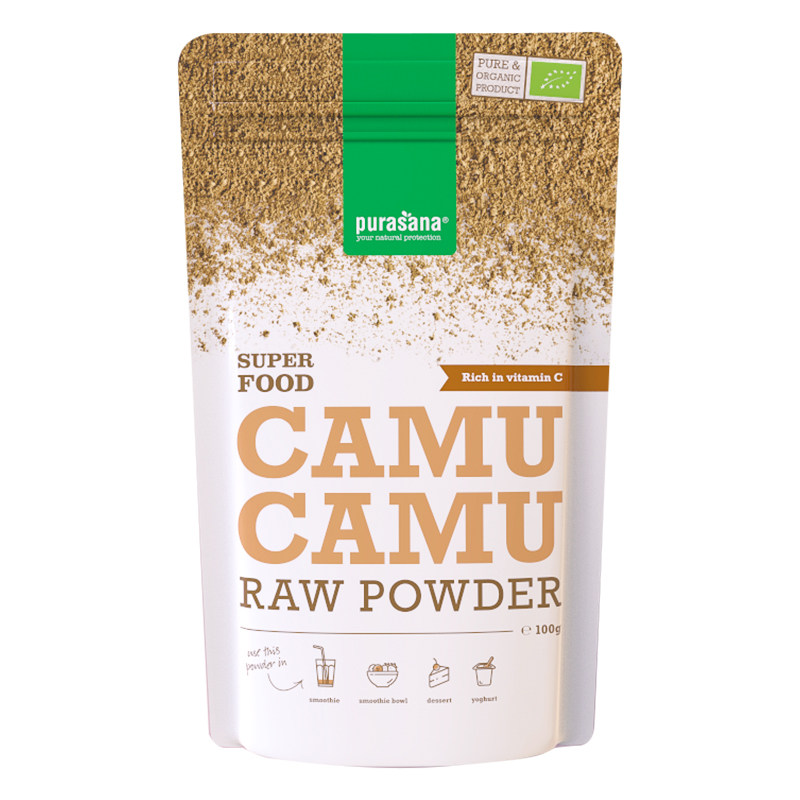 比利时Purasana卡姆果粉高纯维生素VC色斑去黄白美有机camu粉精华