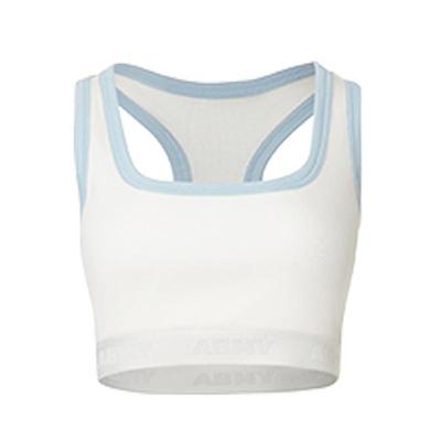 noBra by ABMY 针织撞色运动背心引力镂空露背短款工字背心上衣
