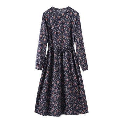 MaxTu法式田园风碎花连衣裙