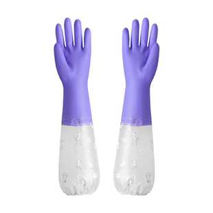 手套家务加绒加长秋冬上新加厚耐用防水束口洗衣洗碗家庭清洁常备