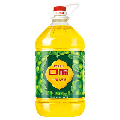 【口福】一级大豆油5L*4桶整箱装煎炸炒菜健康食用油清淡