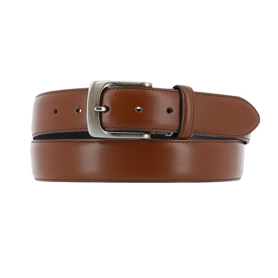 SMARTPEOPLE男士光面纯牛皮针扣