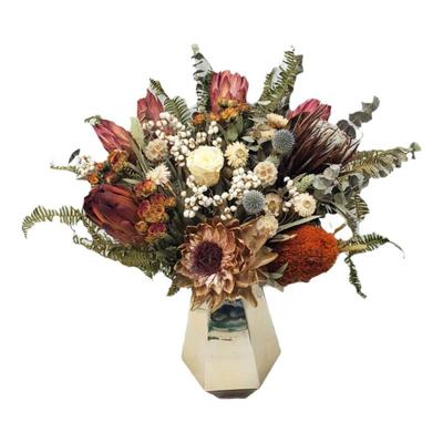 帝王花班克木客厅装饰干花花束