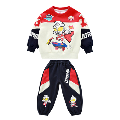 奥特曼衣服男童秋装套装卫衣儿童