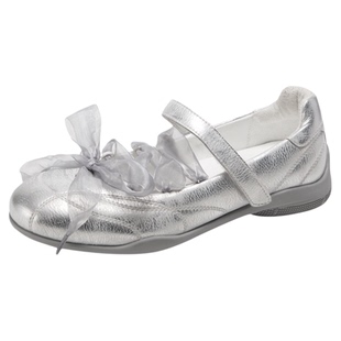 宋雨琦赵昭仪同款MIO米奥女鞋绑带单鞋时尚银色芭蕾鞋运动玛丽珍