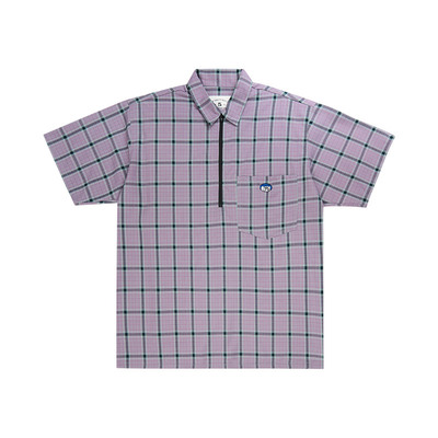 MindError格纹Polo衫短袖衬衫