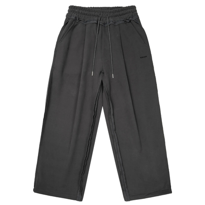 AAKAM 26春新品侧边做旧设计运动休闲裤复古水洗阔腿卫裤韩国代购