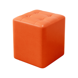 家用小凳子矮凳实木油蜡皮矮凳子客厅简约皮凳入户换鞋凳久坐舒适