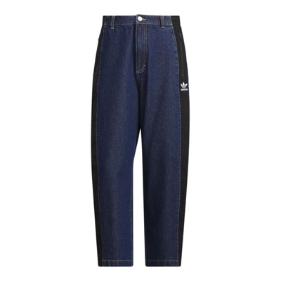 阿迪达斯男休闲梭织牛仔运动裤