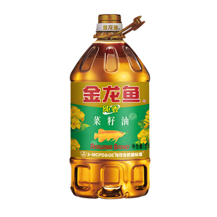 金龙鱼纯香菜籽油5L食用油家用特香醇香精选植物油官网商用大桶装