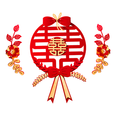 婚车装饰全套装副车车头花