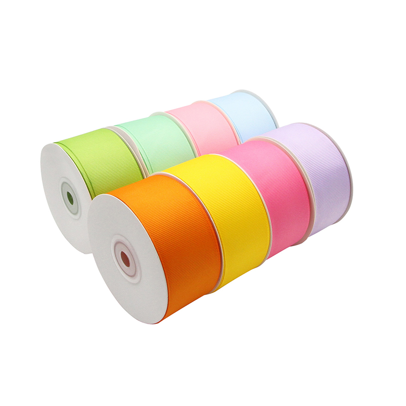 38mm织带装饰带手工diy材料包装螺纹彩带发饰配件材料罗纹丝带