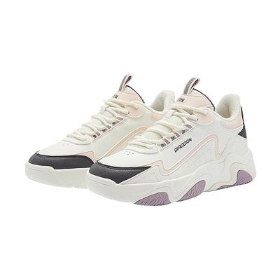 乔丹紫色皮面加绒保暖户外棉鞋运动鞋低帮女款休闲板鞋女厚底增高